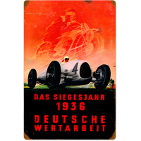 Deutsche Races Metal Sign - 16" x 24"