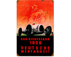 Deutsche Races Metal Sign - 16" x 24"