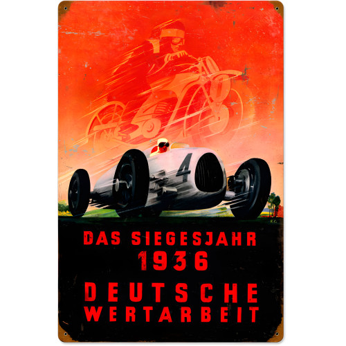 Deutsche Races Metal Sign - 16" x 24"