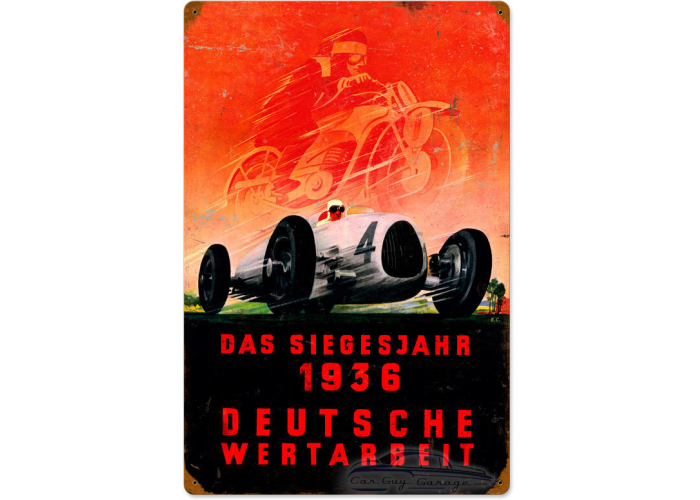 Deutsche Races Metal Sign