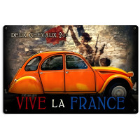 Deux Chevaux Sign - 18" x 12"