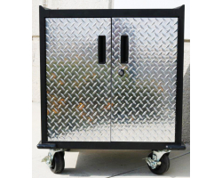 Diamond Plate Two Door Modular Base Storage Cabinet