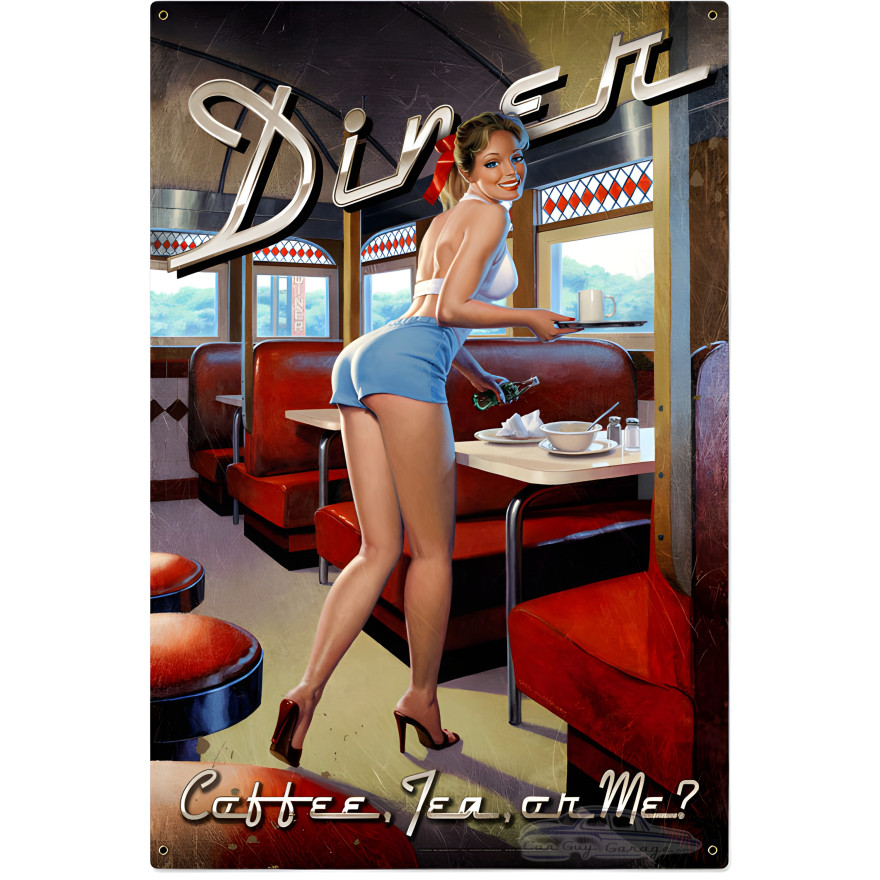 Diner Metal Sign - 24" x 36"