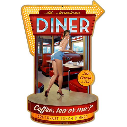 Diner Metal Sign - 21" x 30"