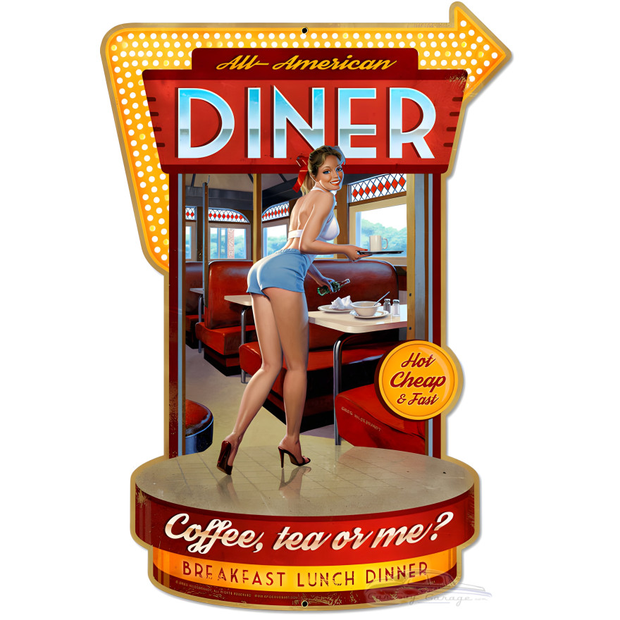 Diner Metal Sign - 21" x 30"
