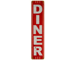 Diner Metal Sign - 6" x 28"