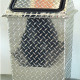 Diamond Plate Garbage Can with Revolving Lid