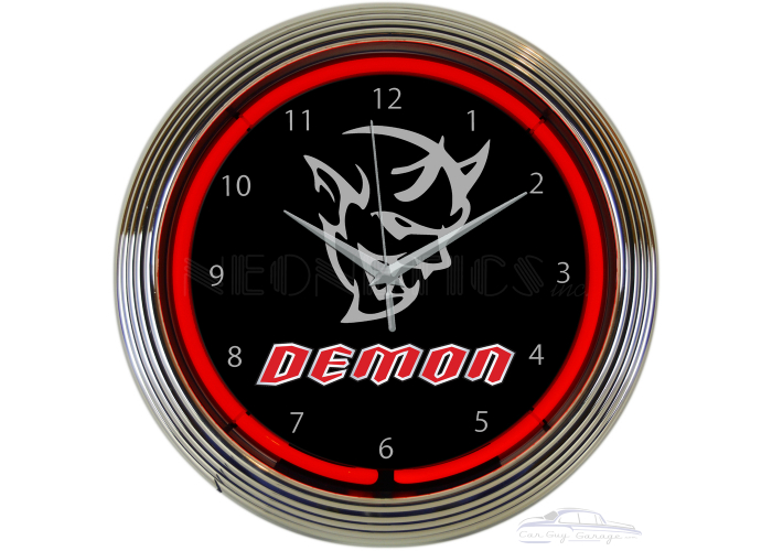 Dodge Demon Neon Clock