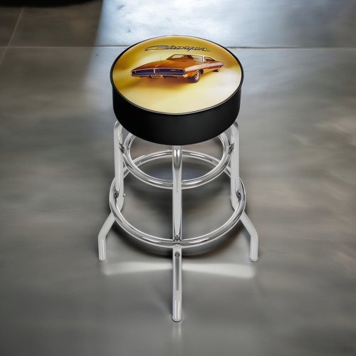 Dodge Padded Swivel Shop Stool - 69 Charger