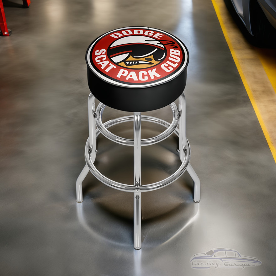 Dodge Scat Pack Club Padded Swivel Shop Stool Dodge Scat Pack Club Padded Swivel Shop Stool