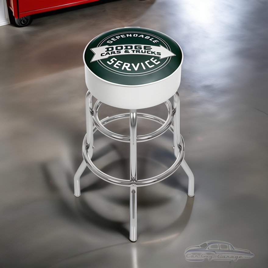 Dodge Service Padded Swivel Shop Stool Dodge Service Padded Swivel Shop Stool