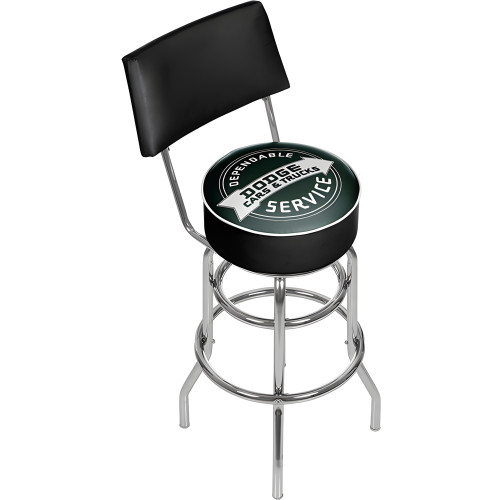 Dodge Service Swivel Shop Stool with Back