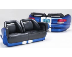 Blue Dodge Viper Couch 