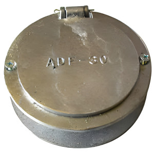 Aluminum Garage Door Exhaust Hose Port, 3 Inch