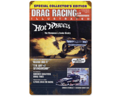 Drag Racing Cover Metal Sign