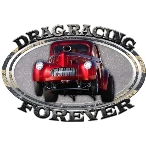 Drag Racing Forever Metal Sign - 24" x 16"