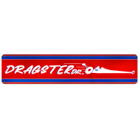 Dragster Dr Metal Sign - 28" x 6"