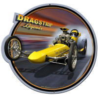 Dragster Legends Metal Sign - 16" x 16"