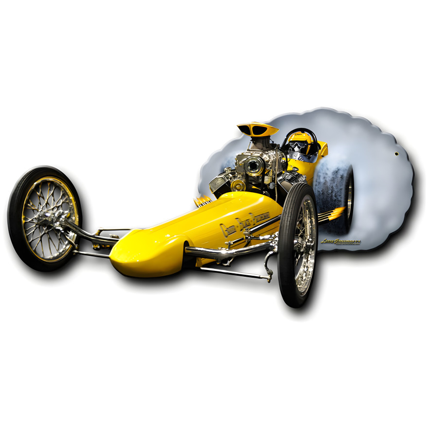 1962 Dragster Metal Sign - 27" x 15"