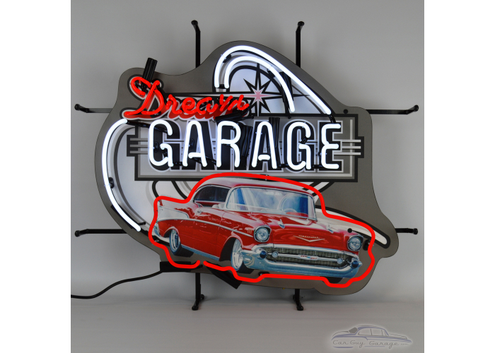 Dream Garage 57 Chevy Neon Sign