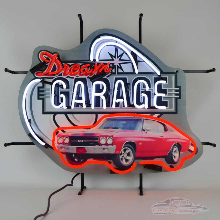 Dream Garage Chevy Chevelle SS Neon Sign Dream Garage Chevy Chevelle SS Neon Sign