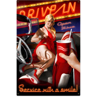 Drive-in Metal Sign - 24" x 36"