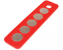 1/4" Red Magnetic Socket Holder Strip