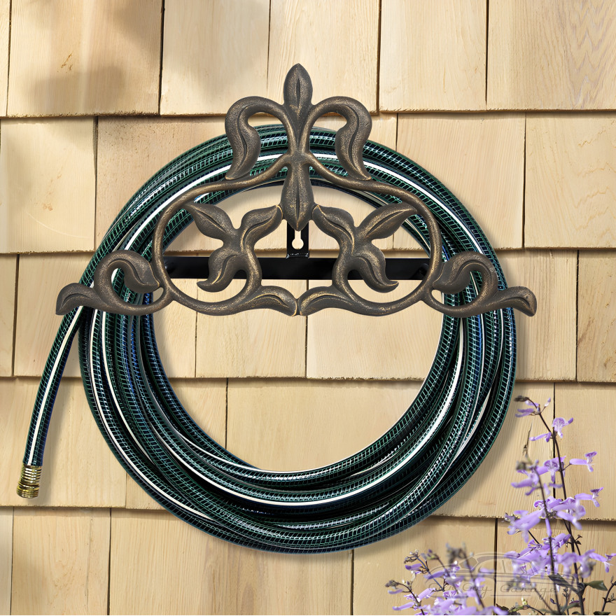 Droopy Leaf Cast Aluminum Hose Hanger Droopy Leaf Cast Aluminum Hose Hanger