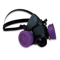 Dual Cartridge Silicone Half Mask with OV Cartridges Respirator