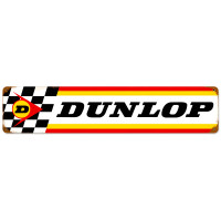 Dunlop Metal Sign - 28" x 6"