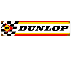 Dunlop Metal Sign - 28" x 6"