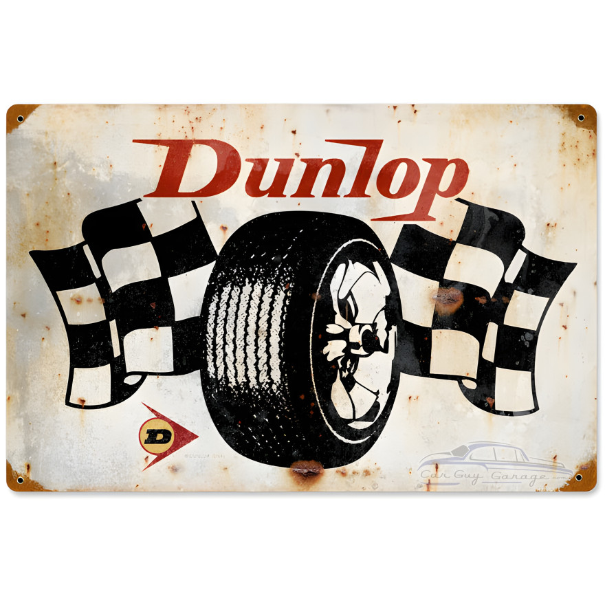 Dunlop Flags Metal Sign - 18" x 12"