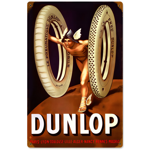 Dunlop God Metal Sign - 12" x 18"