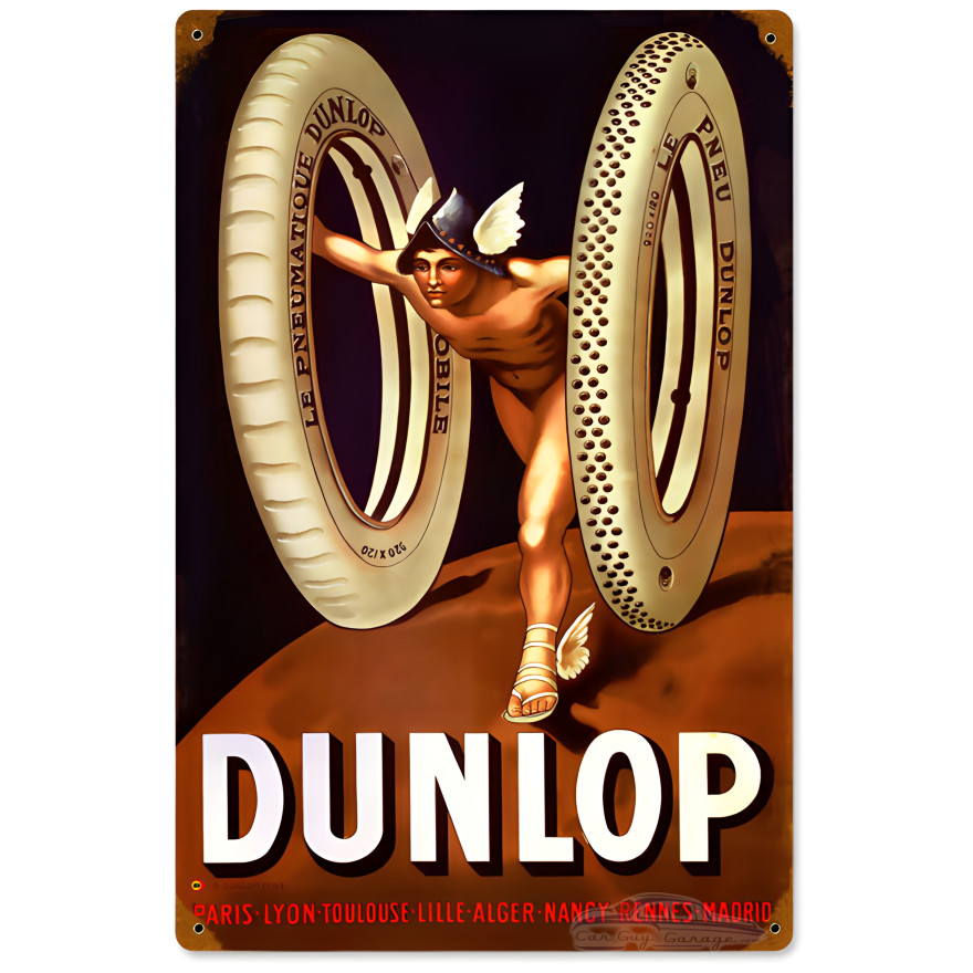 Dunlop God Metal Sign - 12" x 18"