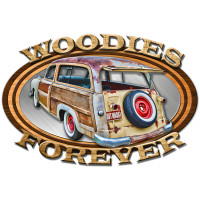 Woodies Forever Sign - 24" x 16"