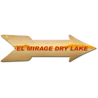 El Mirage Arrow Metal Sign - 27" x 8"