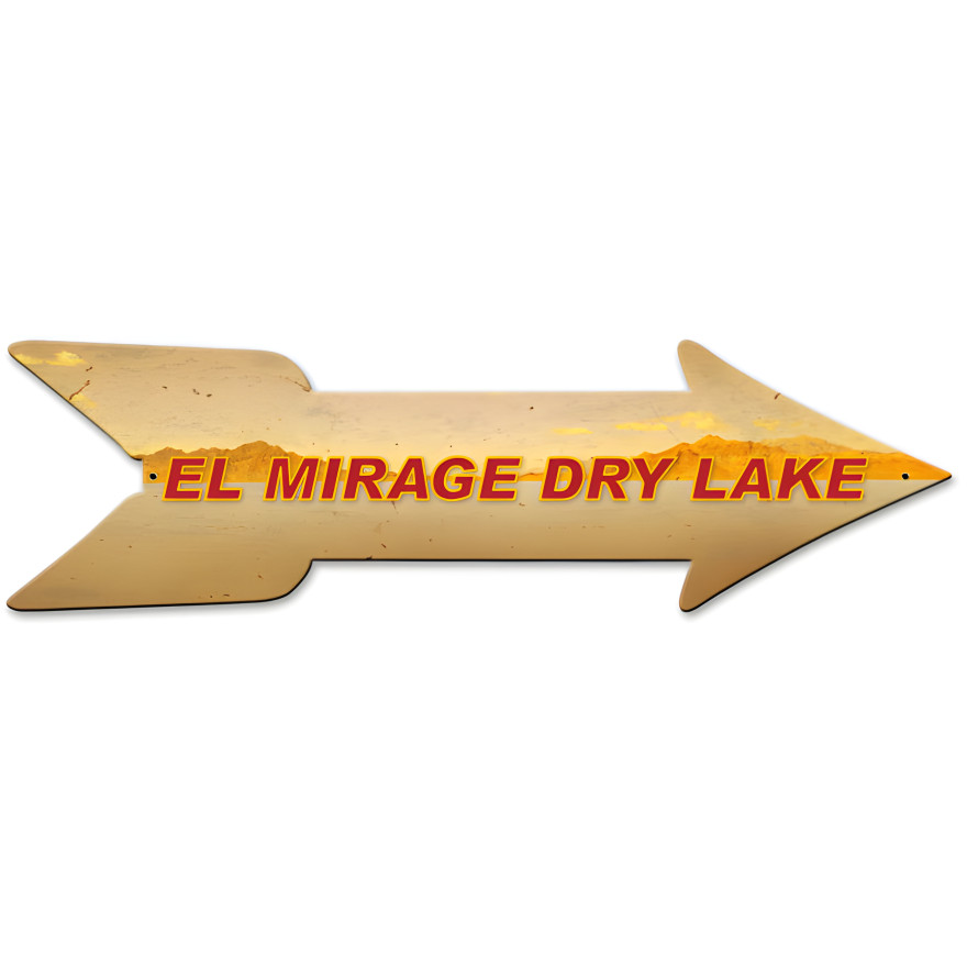 El Mirage Arrow Metal Sign - 27" x 8"