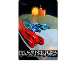 Europe Grand Prix Metal Sign - 16" x 24"