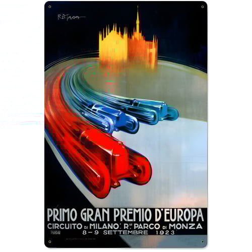 Europe Grand Prix Metal Sign - 16" x 24"