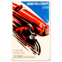 Europe Grand Prix Metal Sign - 12" x 18"