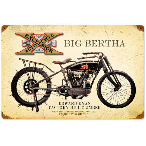 Excelsior Big Bertha Sign - 18" x 12"
