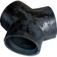 3 Inch Rubber Exhaust Hose Y-Connector for Garage Vehicle Extraction