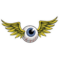 Eyeball Metal Sign - 28" x 14"
