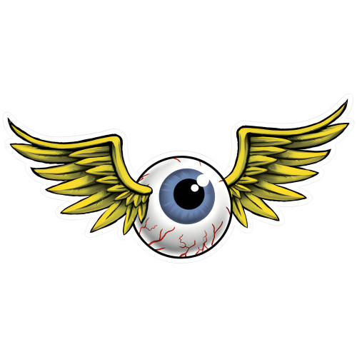 Eyeball Metal Sign - 28" x 14"