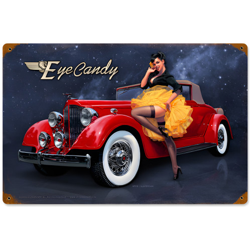 Eye Candy Metal Sign - 18" x 12"