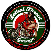Fabrication Fornication Metal Sign - 14" Round