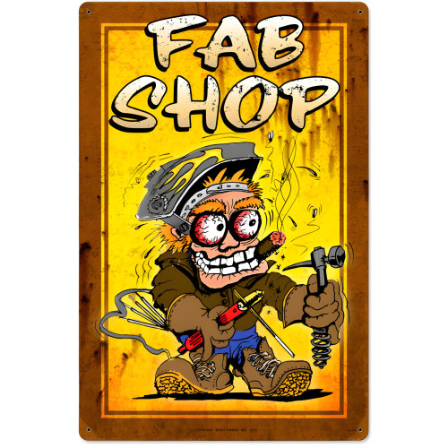 Fab Shop Metal Sign - 16" x 24"