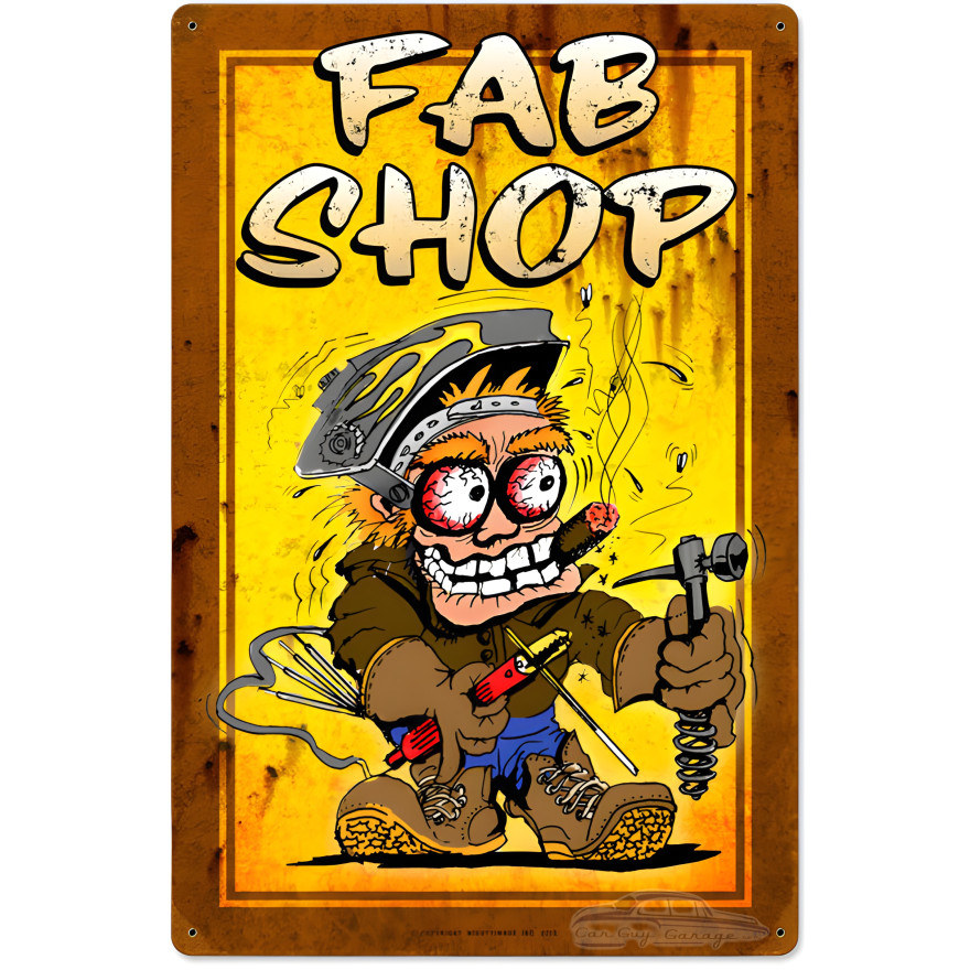 Fab Shop Metal Sign - 16" x 24"