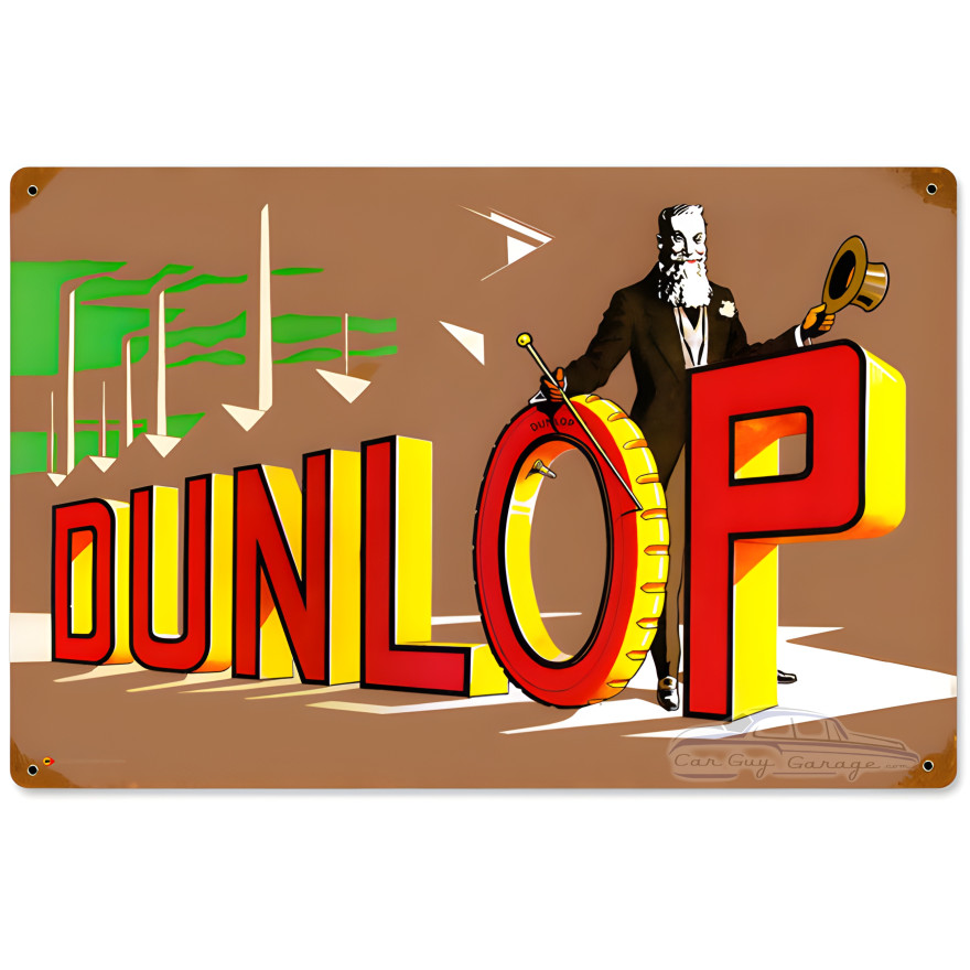 Dunlop Factory Metal Sign - 15" x 12"