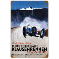 Klausenrennen Racing Metal Sign - 18" x 12"